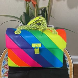 - Kurt Geiger London Brixton Lock Leather Convertible Bag  oop